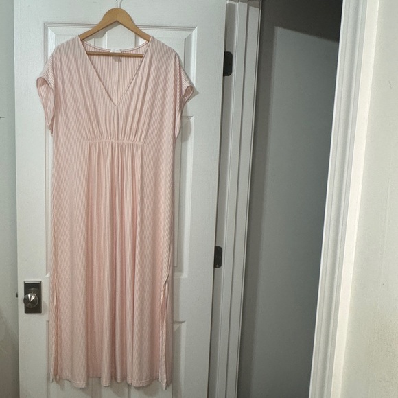 LAKE DreamKnit striped caftan nightgown - Picture 3 of 12